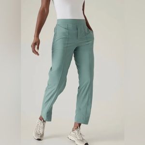 NWOT Athleta Women’s Brooklyn Ankle Pant 14 Petite Deep Ocean Teal